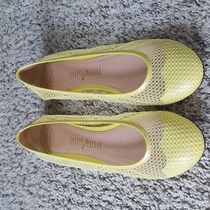 Palter deLiso shoes,yellow, size 39.5